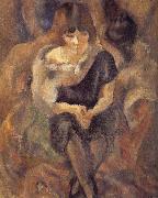 Jules Pascin, Lucy wearing fur shawl